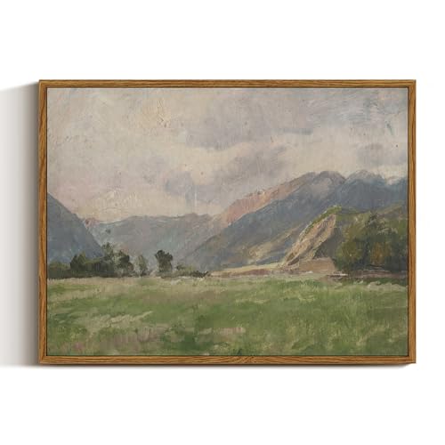 Framed Canvas Wall Art Vintage Decor