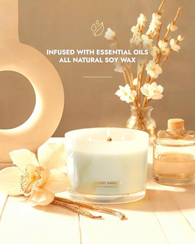 Creamy Vanilla Scented Candles