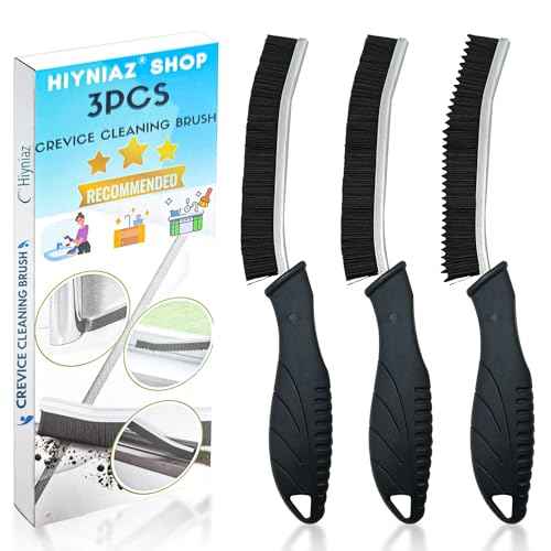 3Pcs Crevice Cleaning Brush Tool Grout Brush Cleaning Supplies (3 Count)