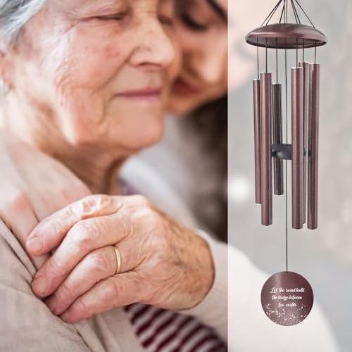 36" Large Deep Tone Personalized Sympathy Wind Chimes