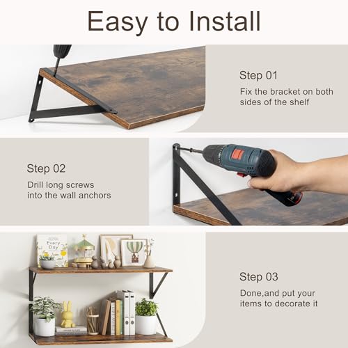 Floating Shelves 55 Inch Long (2 Count)