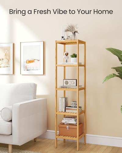 5 Tier Bamboo Shelf