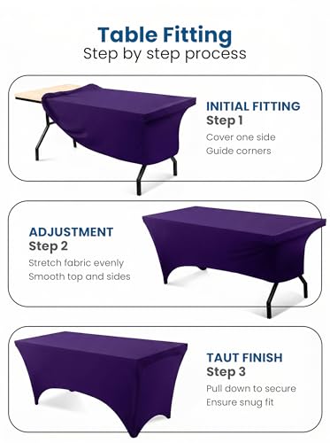 Spandex Table Cloth 2 Pack [8FT