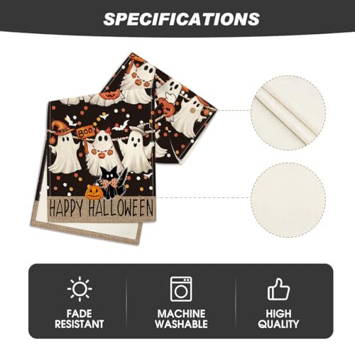 210 GSM Halloween Table Runner Home Party Decor 13x48 Inch