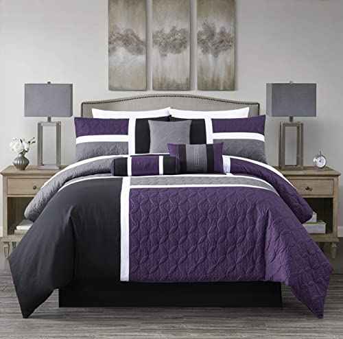 Upland 7 Piece Quilted Patchwork Comforter Set