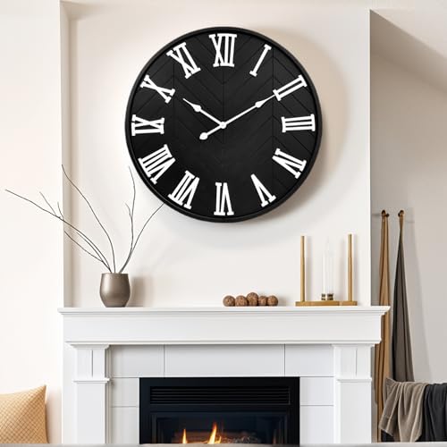 30 Inch Large Wall Clock Farmhouse Style