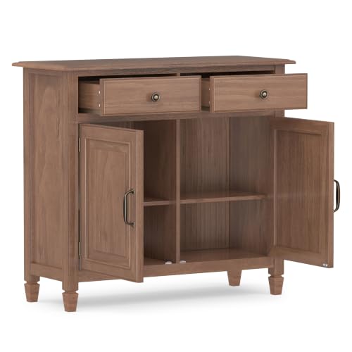 Connaught 40" Solid Wood Cabinet in Medium Saddle Brown