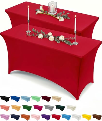 Spandex Table Cloth 2 Pack [4FT (2 Count)