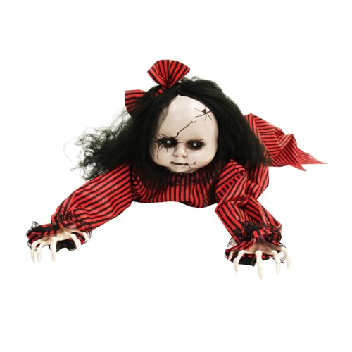 Scary Haunted Crawling Baby Doll (43" Crawling Girl)