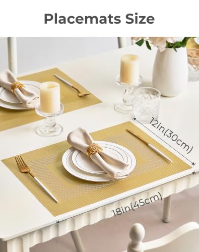Gold Frame Placemats Set of 4 (4 Count)