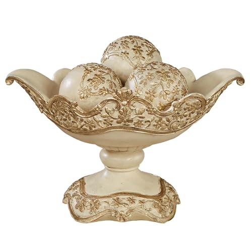 Floressa Decorative Centerpiece Bowl and Orbs