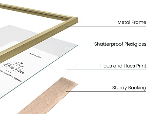 5x7 Gold Metal Picture Frames (6 Count)
