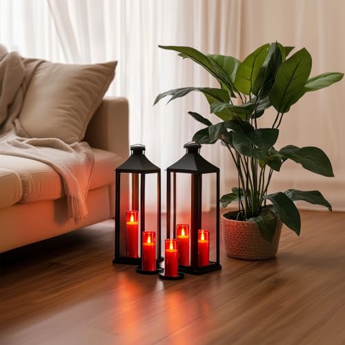 Christmas Red Flameless Candles (9 Count)