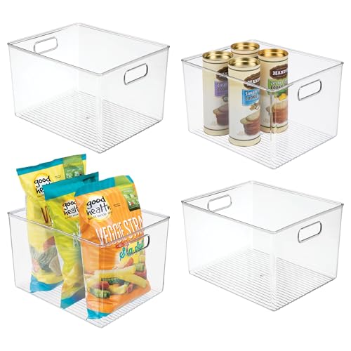 Storage Bins with Handles (4 Count)