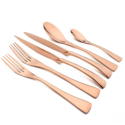 24 Piece Copper Flatware (12.75 Count)