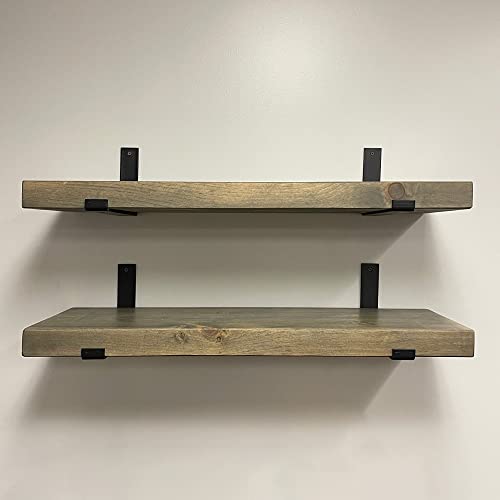 Rustic Shelves with J (2 Count)