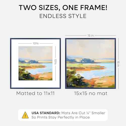 15x15 Blue Picture Frame (2 Count)