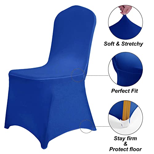 Royal Blue Waterproof Polyester Spandex Chair Cover
