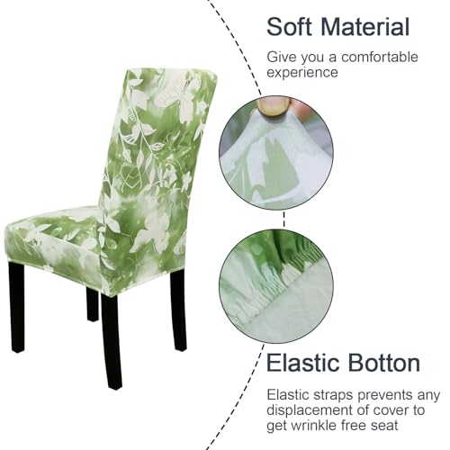 Pattern Chair Covers for Dining Room Set of 6