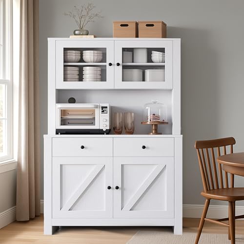 63" Kitchen Pantry Cabinet with Drawers