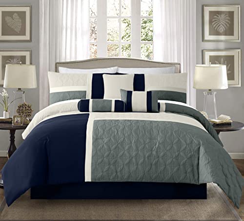 Upland 7 Piece Quilted Patchwork Comforter Set