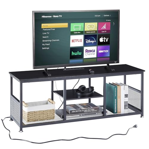 TV Stand with Power Outlets for Televisions up to 55 Inch