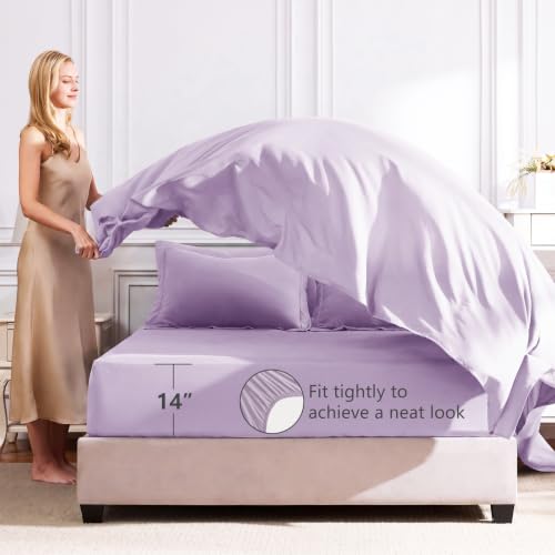 Queen Comforter Set with Sheets Lavender