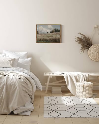 Framed Canvas Wall Art Vintage Decor