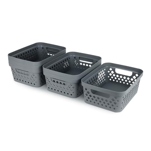 Plastic Storage Basket Set (6 Count)