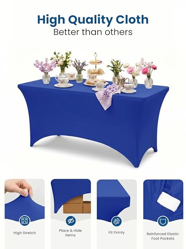Spandex Table Cloth 2 Pack [4FT (2 Count)