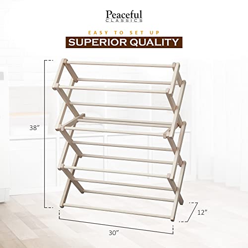 Wooden Folding Laundry Rack