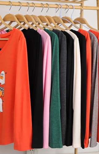 Christmas Pine Trees Shirts for Women Long Sleeve Merry Christmas Letter Print T