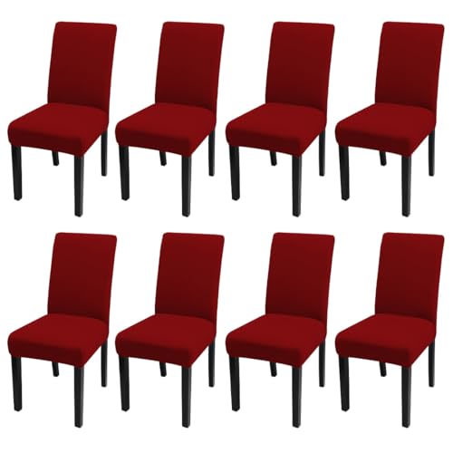 8 Pcs Dining Chair Slipcover