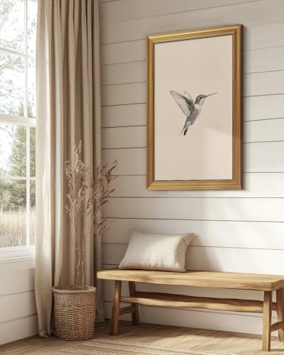 Vintage Gold Framed Wall Art for Living Room