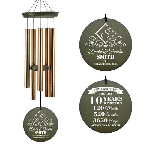 Personalized Wind Chimes for Anniversary