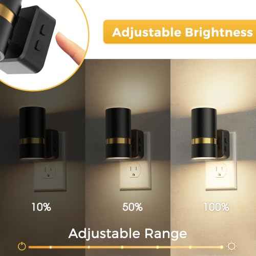 Night Lights Plug into Wall 3CCT 2 Pack (2 Count)