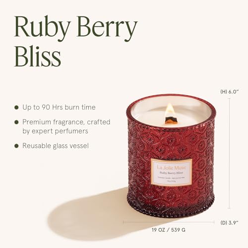 Ruby Berry Bliss Scented Candles for Home