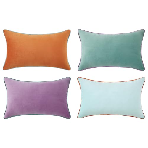 Decorative Throw Pillow Covers Cushion Cases (4 Count)