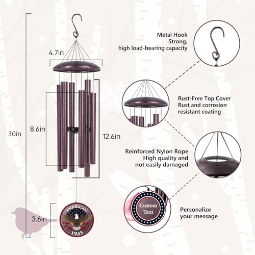 Personalized Wind Chimes for Military