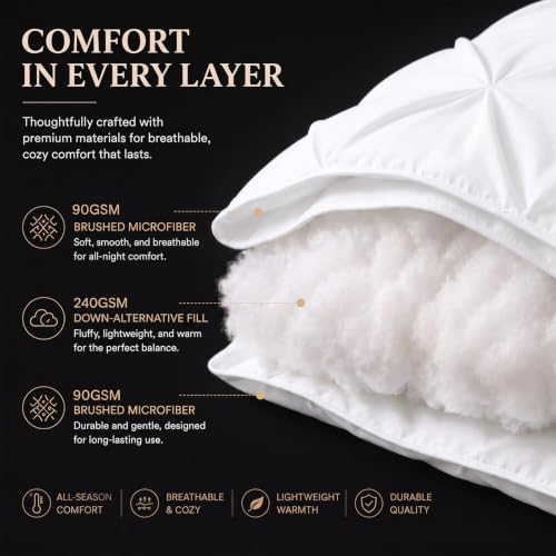 Queen Comforter Set White