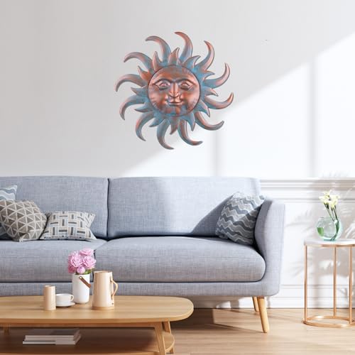 Sun Metal Wall Art Outdoor Decor