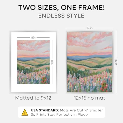 12x16 Silver Picture Frame (2 Count)