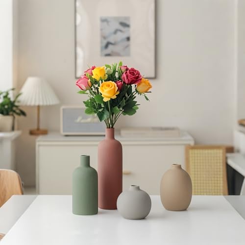 Modern Ceramic Vase Set (4 Count)