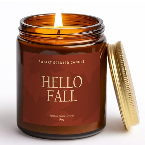 Pumpkin Spice Fall Candle for Home Scented (14 Ounce)