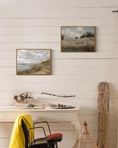 Framed Canvas Wall Art Vintage Decor