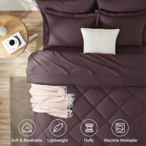 King Size Comforter Set Cocoa Powder