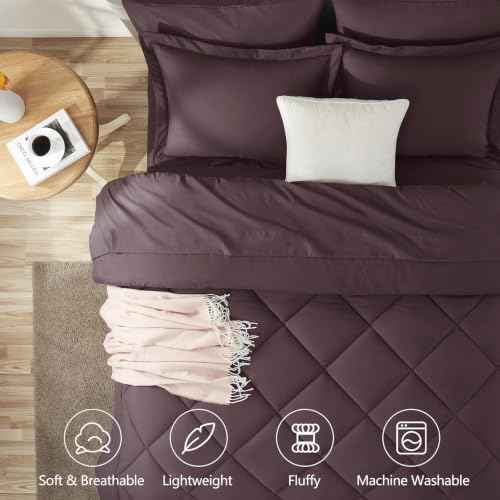 Twin XL Comforter Set Cocoa Powder