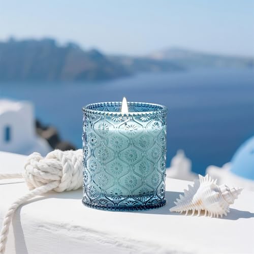 Santorini Salt Air Scented Candles for Home