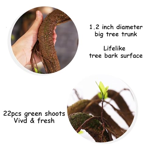 63" Realistic Ivy Wood Vine Garland with Leaf Wall Hanging Decor