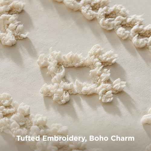 Tufted Boho Comforter Set King Size